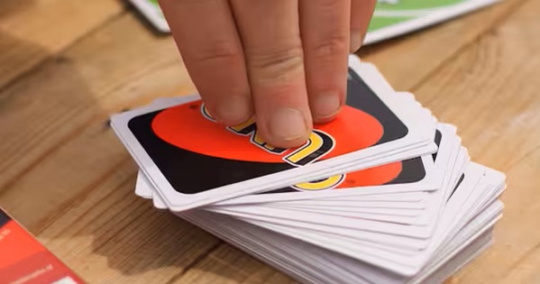 grabbing a card